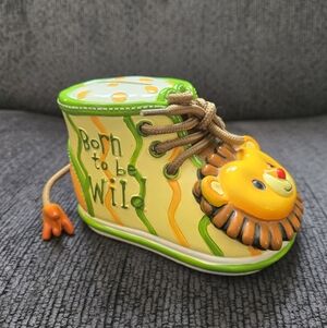 Bootieful Booties "Born To Be Wild" Liom Shoe Piggy Bank 2011